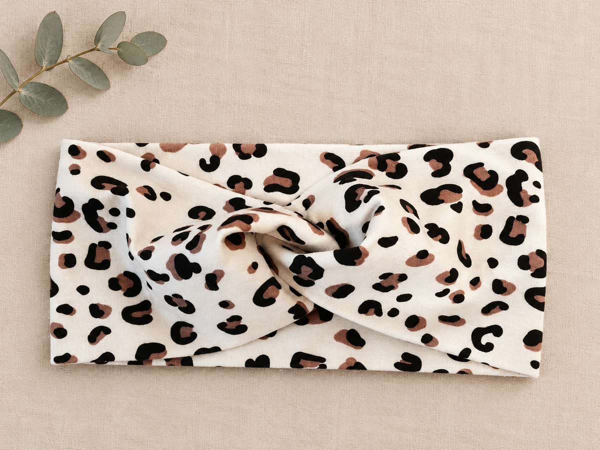 Stirnband Erwachsene Leo hellbeige